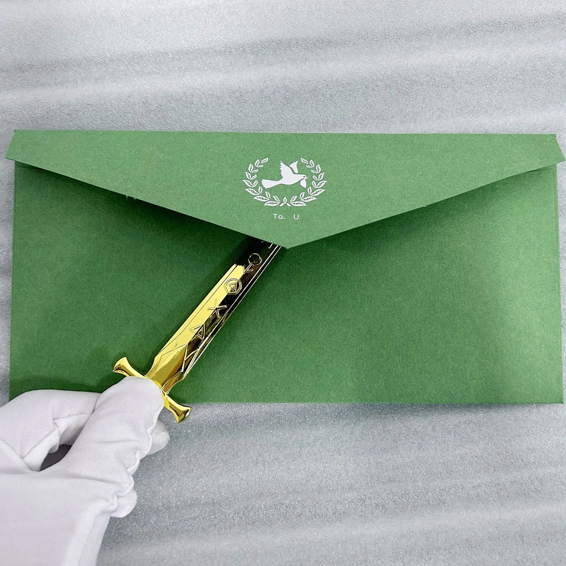 Vintage European Sword Shape Metal Letter Opener Envelope Slitter Office Desktop Decoration Gift in Stock