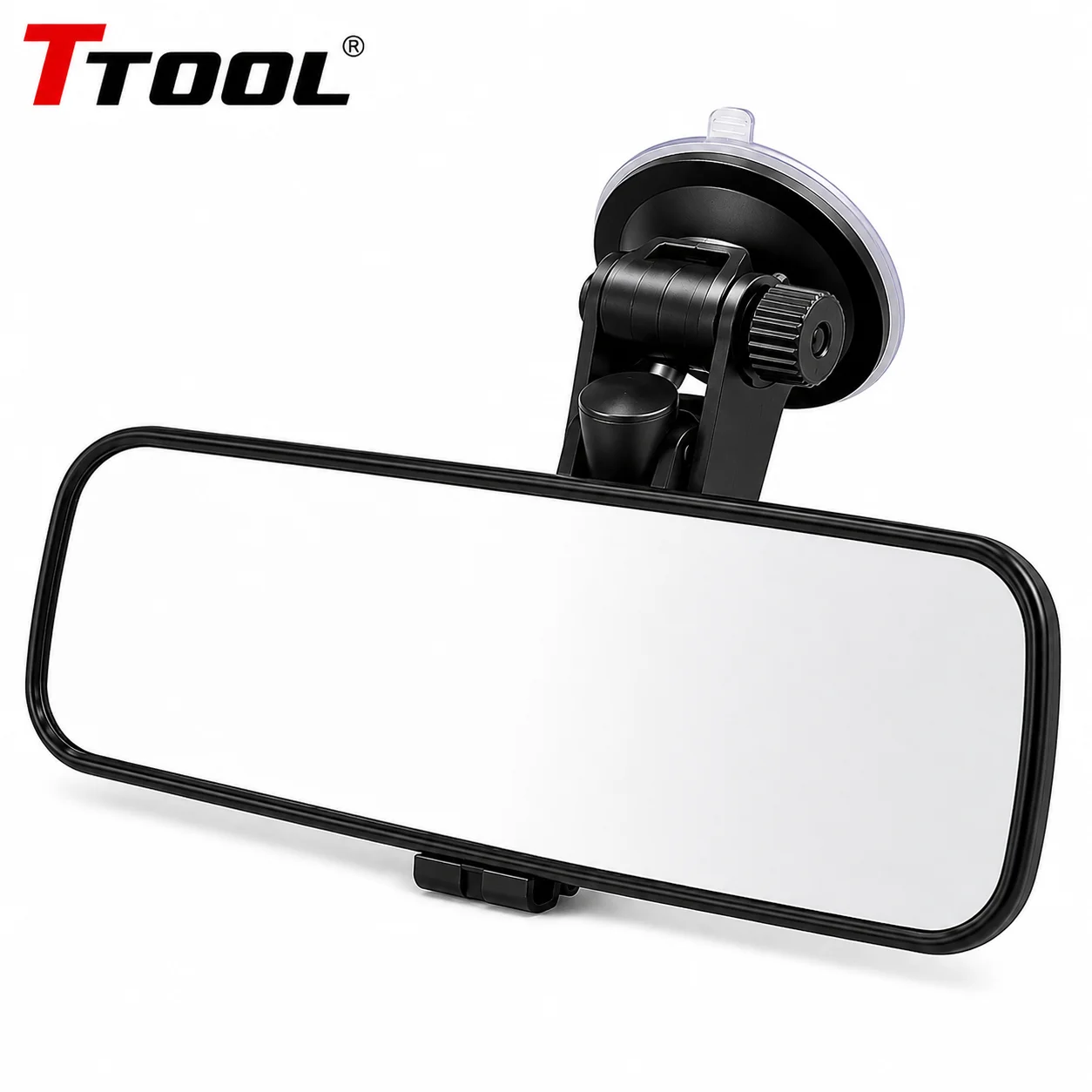 Universal Car Interior Rear View Mirror Wide Angle 360° Adjustable Suction Cup HD Glass Anti Glare Auto Accessories