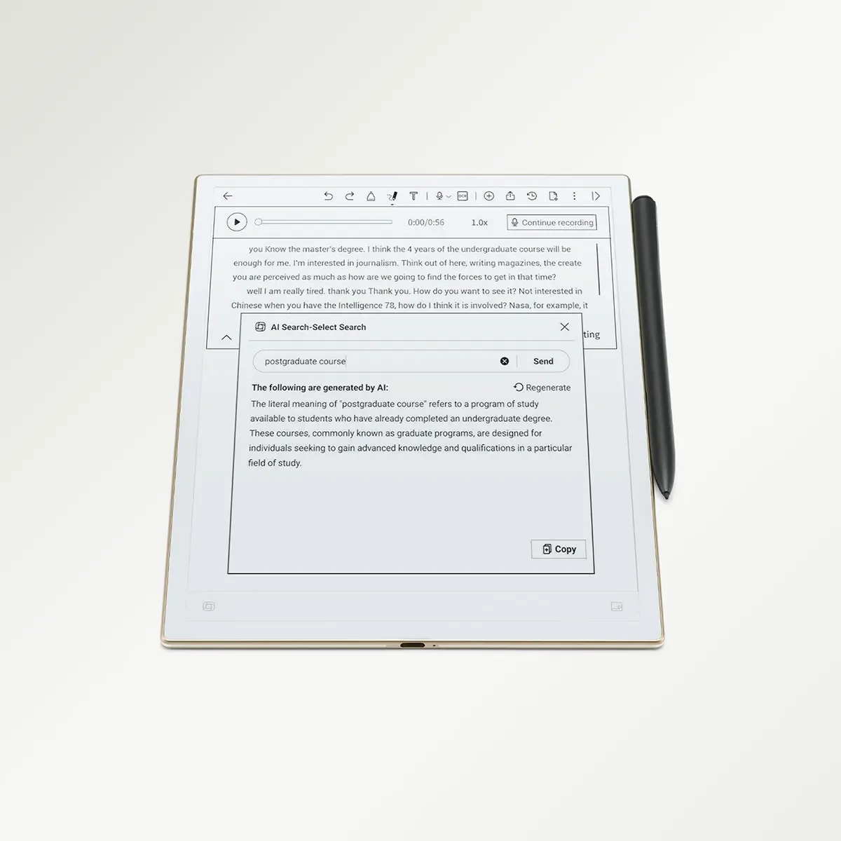 

iFLYTEK AINOTE 2 Office Notebook Electronic Notes Meeting E Ink Tablet Paper Tablet 10.65" Note Taking For Adults