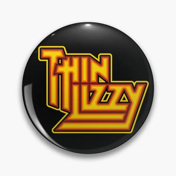 Thin Lizzy For Dark Shirts  Soft Button Pin Cute Collar Fashion Clothes Jewelry Women Decor Gift Brooch Badge Funny Metal