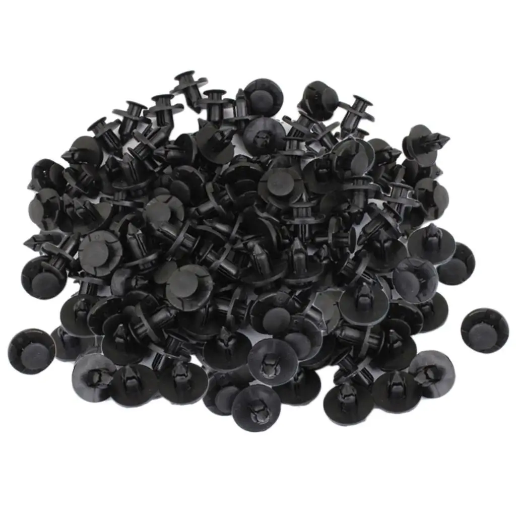 100pcs Universal Car Automotive Push-type Pin Rivet Trim Clip Mud Flaps