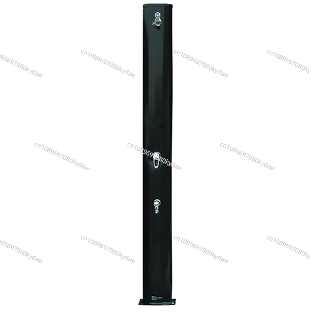 New Style Best price Popular Black Color 40L Aluminium pool outdoor solar shower with self-closing delayed action tap