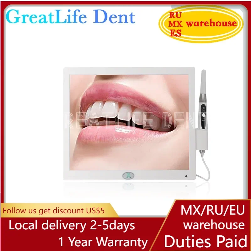 

GreatLife Dent High Quality Touch Screen 17inch Hd1600 Intraoral Camera Monitor Dental Intraoral Camera with Computer Screen