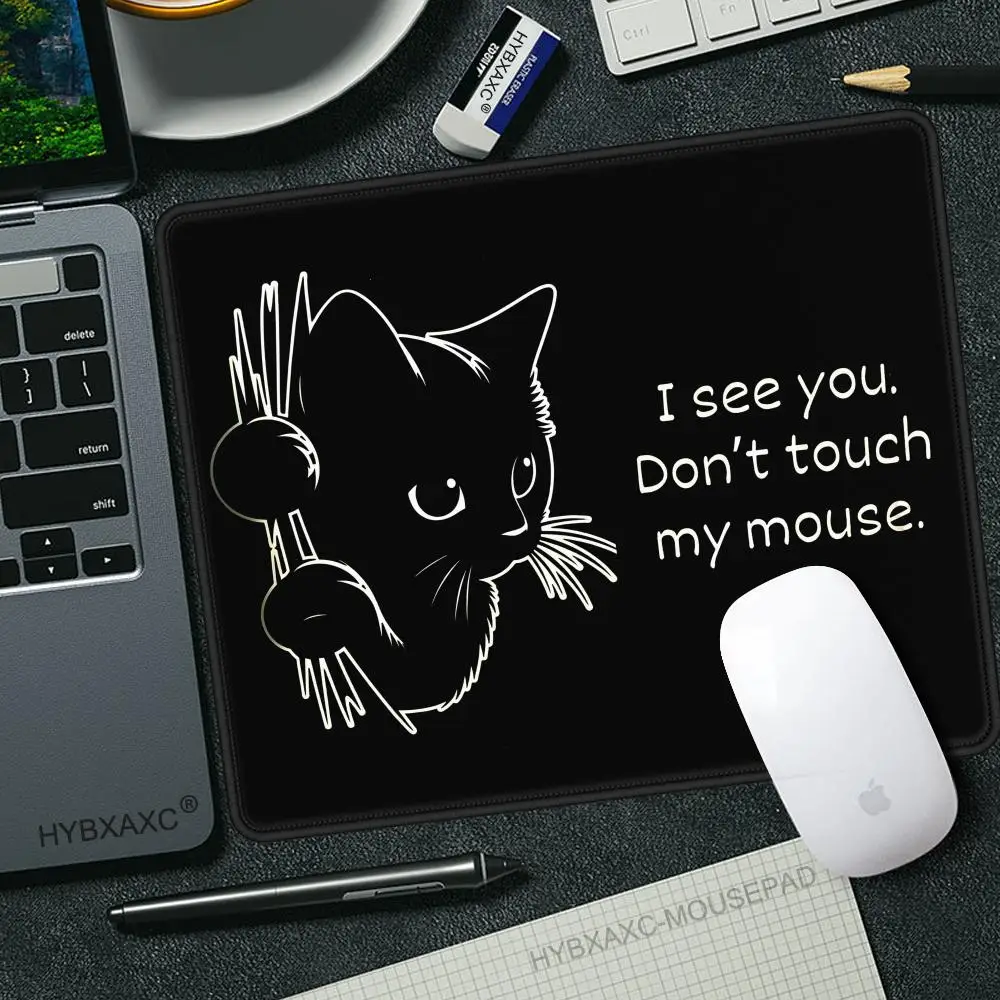 

Коврик для мыши Black Cats, коврик для мыши Peeking Cat, настольный коврик, забавные игровые аксессуары, коврик для мыши, геймерская поверхность для компьютерной мыши