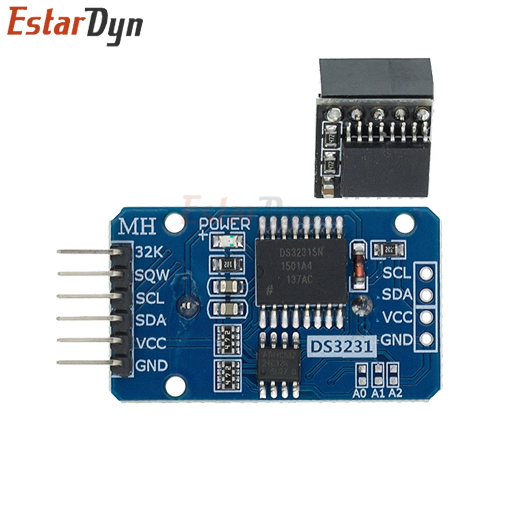 Estardyn DS3231 RTC Module High Precision Real Time Clock I2C AT24C32 Memory 3.3V-5V for Raspberry Pi
