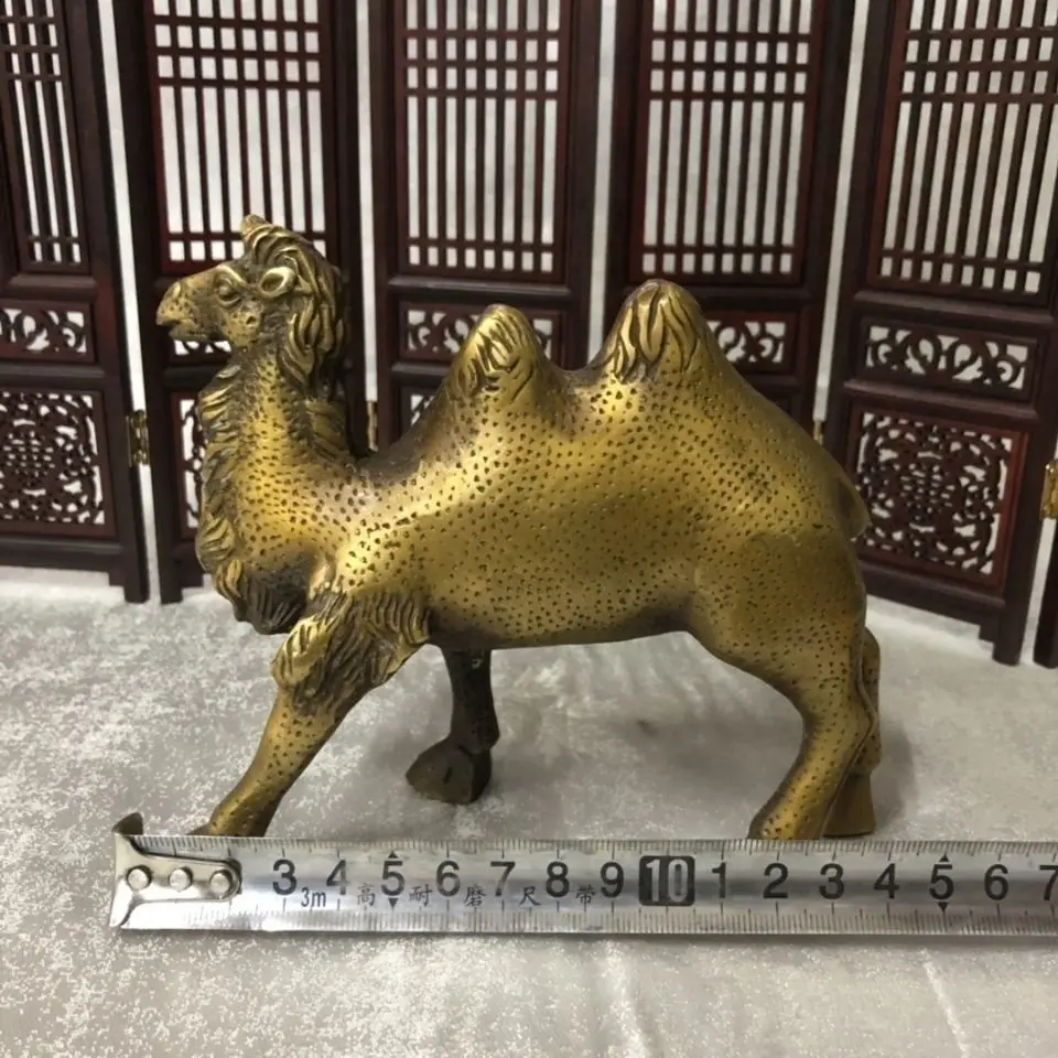 Copper Lucky desert camel Statue animal camel Statue Office Home Decor Gift for Desk Ornament