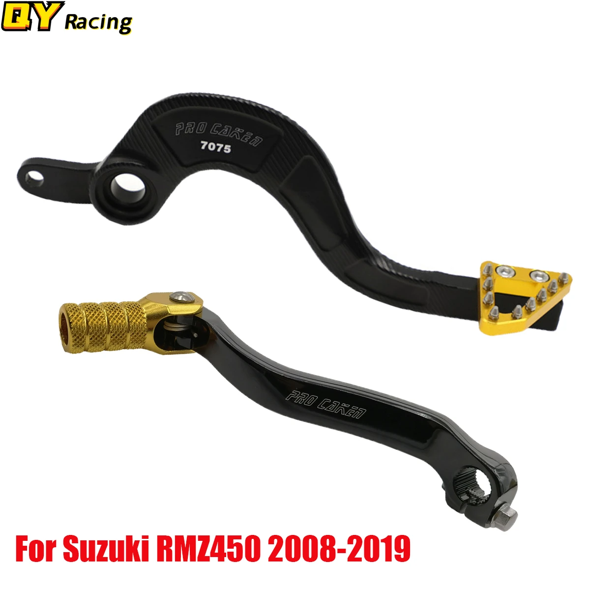 

Motorcycle CNC Gear Shift Lever Foot Brake Lever Pedal For SUZUKI RMZ450 RMZ 450 Dirt Pit Bike 2008-2015 2016 2017 2018 2019