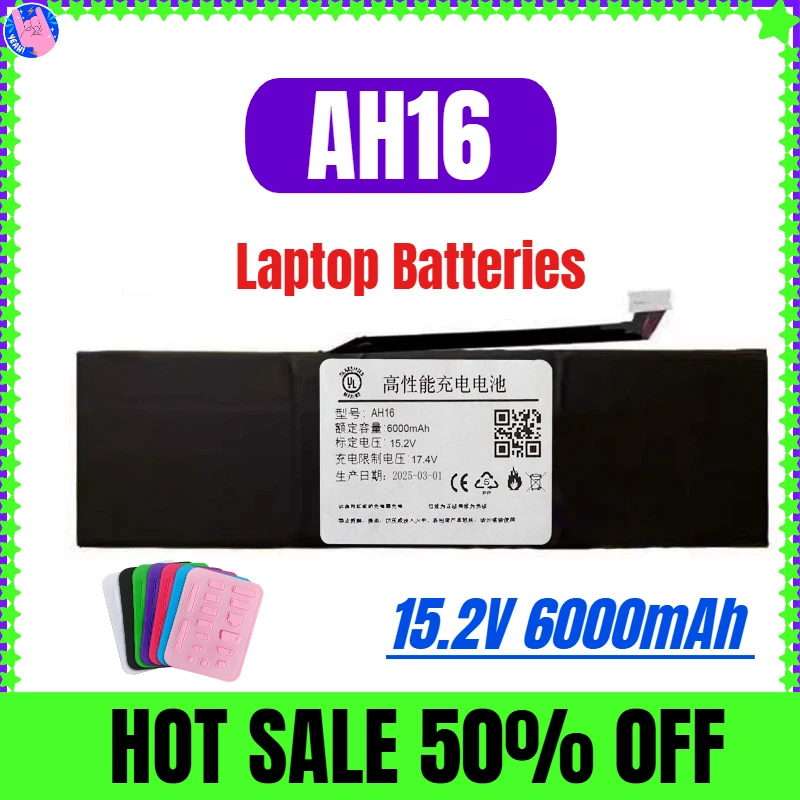 

15.2V 6000mAh 91.2Wh for Aierxuan Youxia R3 Gaming Laptop Computer AH16 Battery