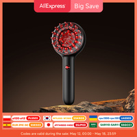 DOCO EMS Electric Massage Comb Vibration Red Light Therapy Hair Growth Massage Scalp Brush Anti Hair Loss Liquid Oil Applicator