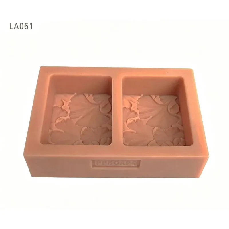 Food Grade Silicone Mold 2-Cavity Ginkgo Biloba Leaf Pattern for Soap And Baking LN061 Kitchen Craft Mold