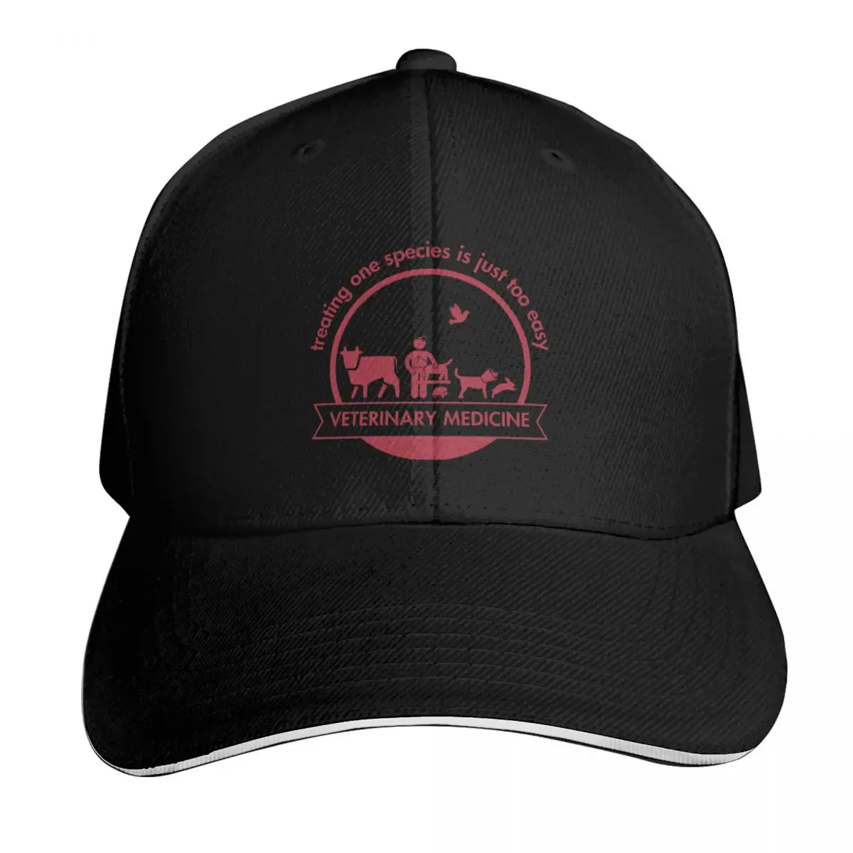 treating one species is just too easy - WSU red Baseball Cap Men Women Casual Summer Sport Sun Cap