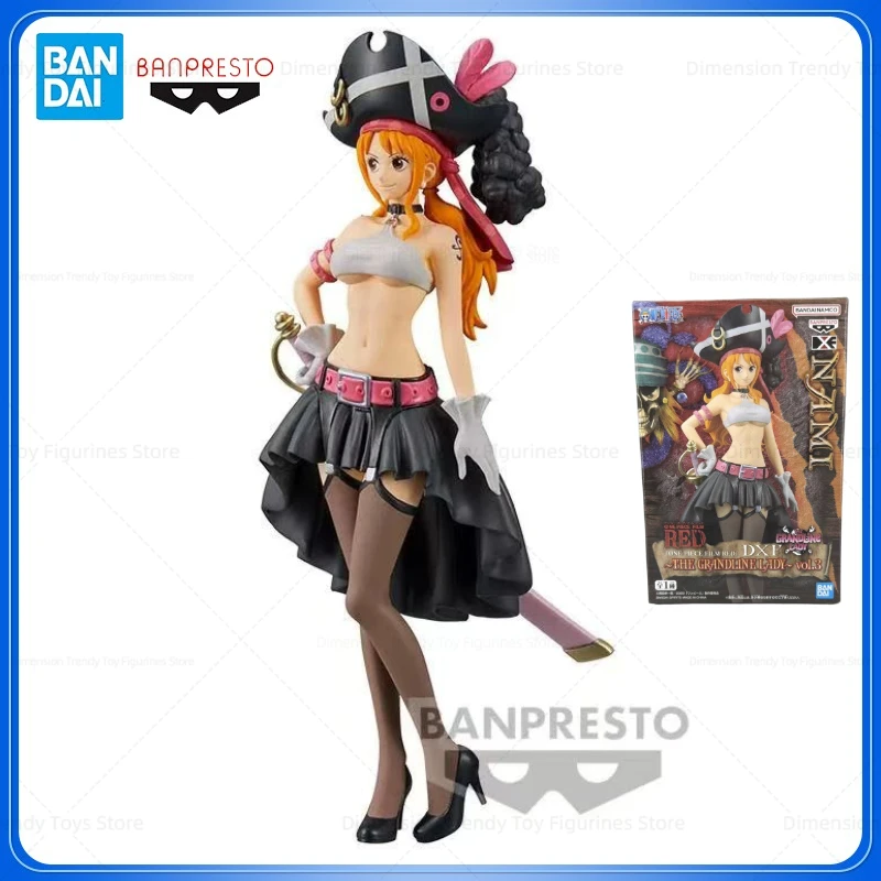 

Bandai In Stock Banpresto One Piece FILM RED DXF Nami PVC Anime Action Figure Model Collection Toy birthday gift DT