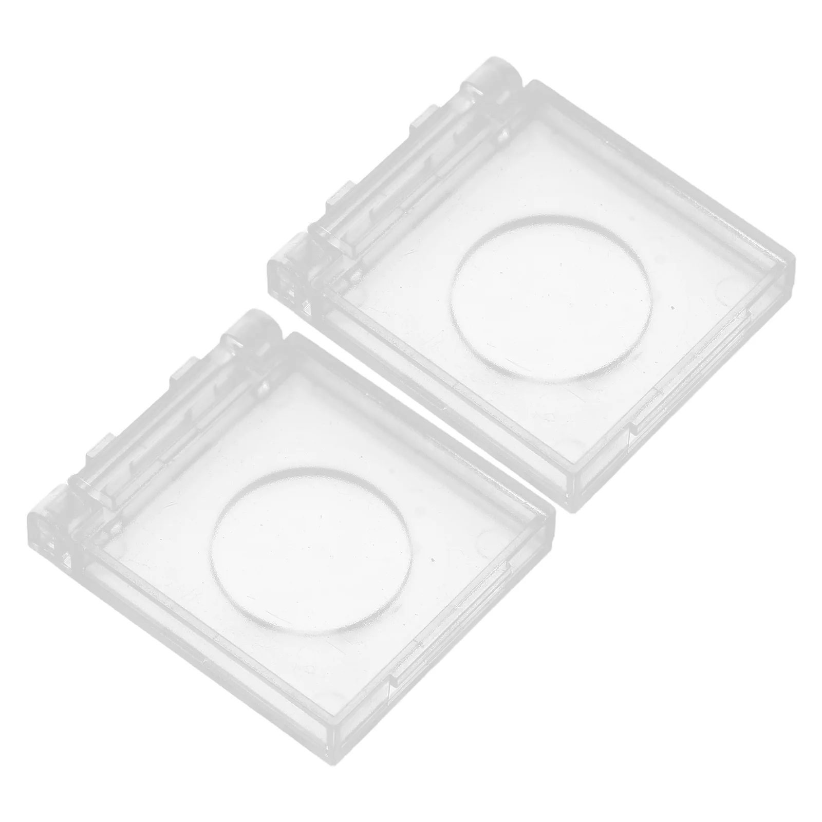 

2pcs Push Button Switch Caps 16Mm Transparent Plastic Cover Protectors For Rhinestone Art Light Pad Pc Computer Industrial