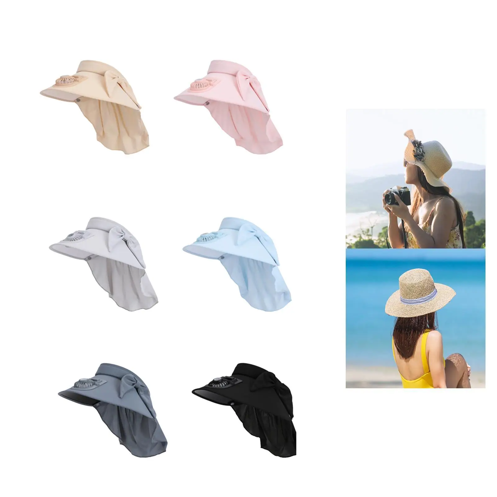 

Шляпа с солнцезащитным козырьком и вентилятором. Простота летних принадлежностей. 3-скоростной регулируемый зарядный вентилятор для путешествий, рыбалки, кемпинга, пляжа, езды на велосипеде.