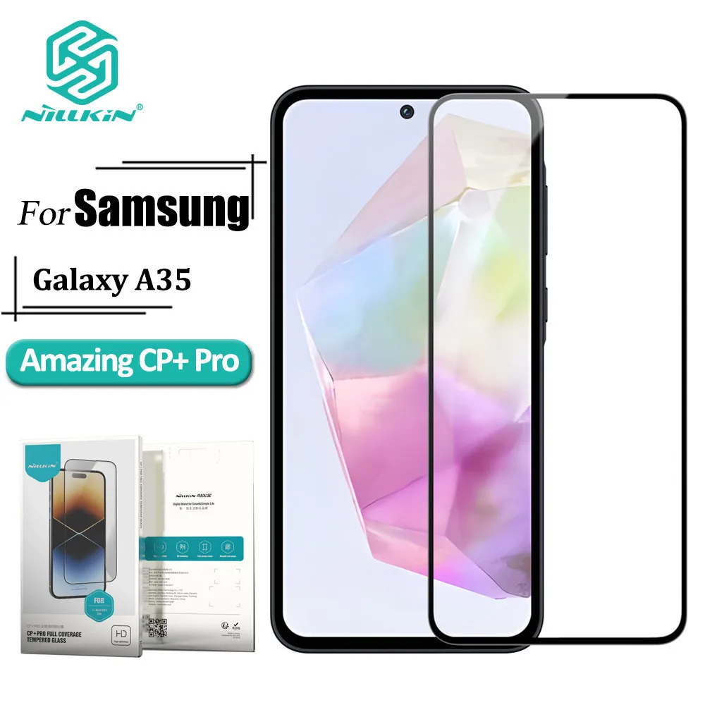 Закаленное стекло серии NILLKIN CP + Pro для Samsung Galaxy A35 9H, защита от взрыва