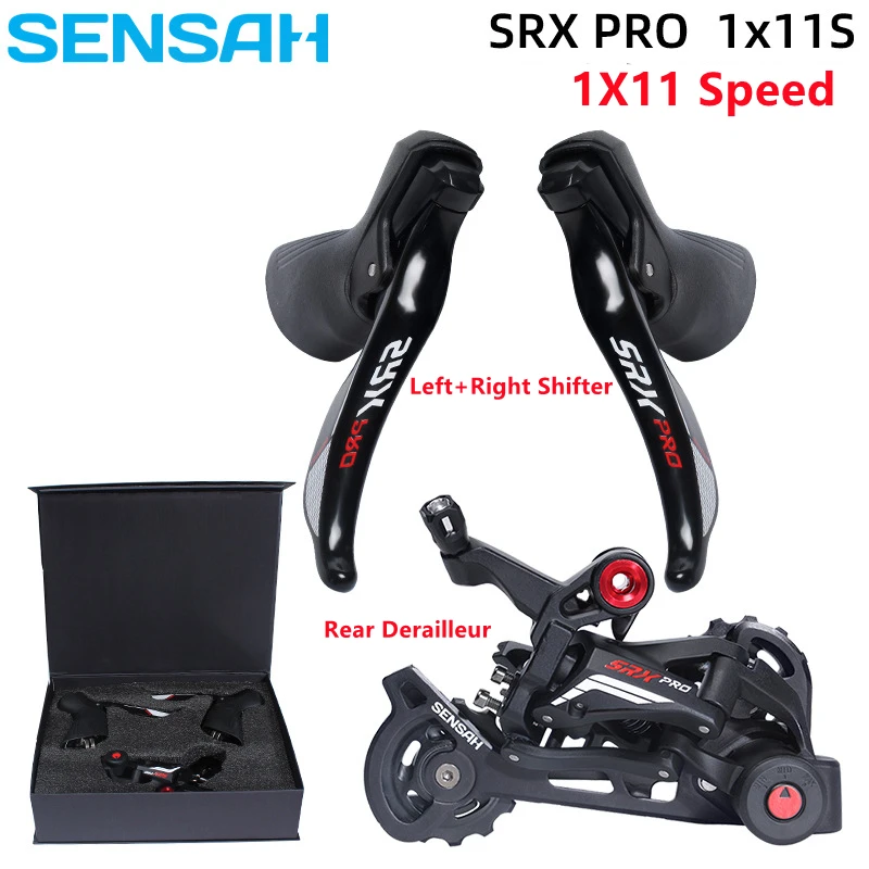 SENSAH SRX PRO 1x11 Speed Road Bike Groupset Left And Right Shifter Lever + Rear Derailleurs 11 Speed Bicycle Groupset