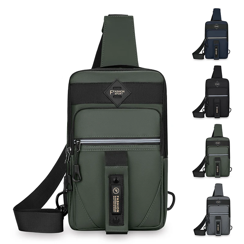

Fashionable Multifunctional Chest Bag, Multi Compartment Storage, Men's Shoulder Bag, Suitable for Daily Use, Sports,cycling,etc
