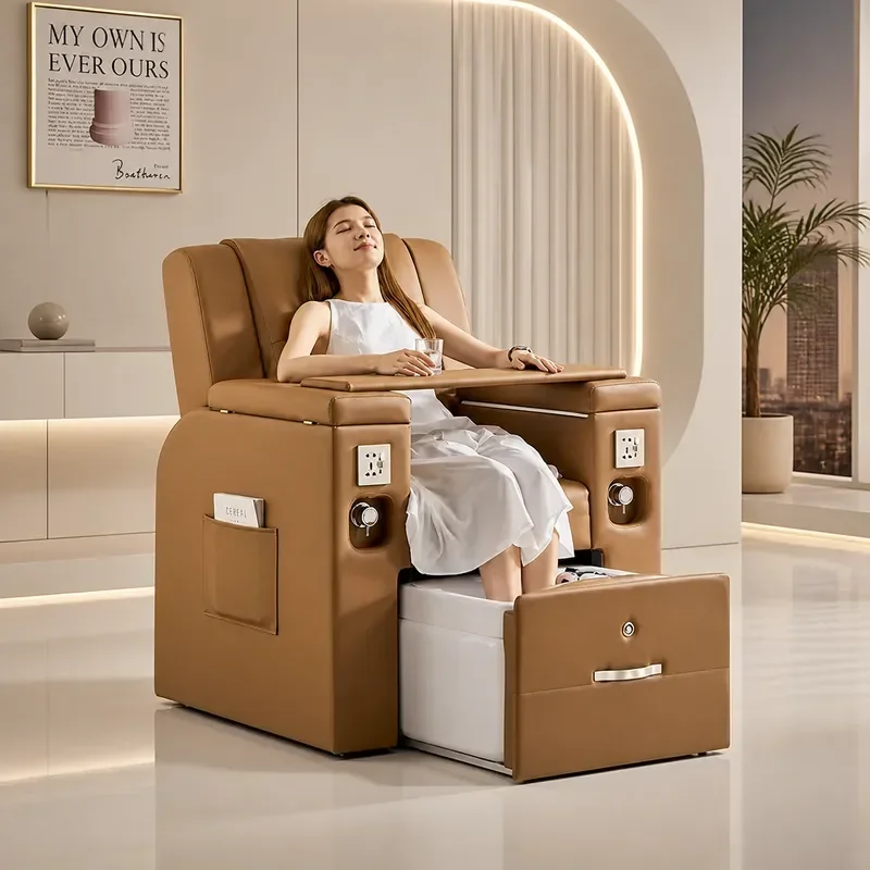 Electric Nail Sofa Beauty Foot Washing Spa Chair Pedicure Massage Seat for Nail Eyelash Shop Furniture