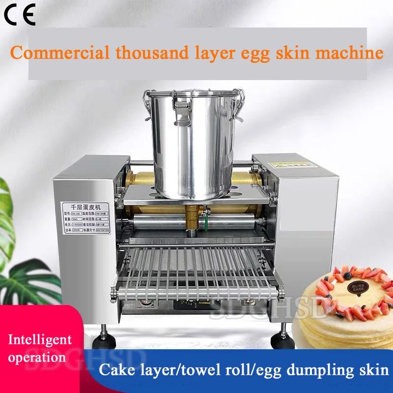 Máquina Comercial Multifunción para Masa de Pastel, Masa para Dumplings de Huevo, Panqueques, Rollitos Primavera y Pastelería de Melaleuca