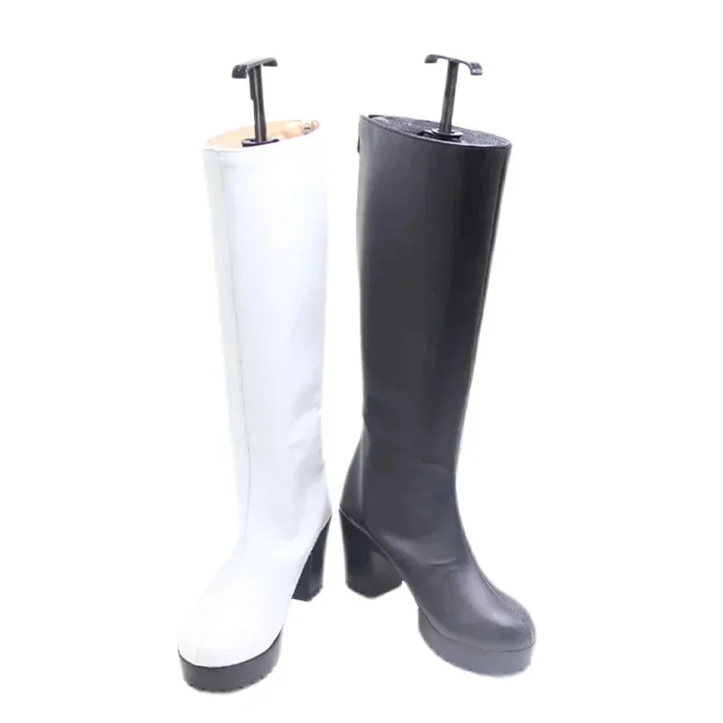 RealCos Tsumuri-zapatos de Cosplay de cuero PU, botas para fiesta de Halloween, accesorios de Cosplay hechos a medida