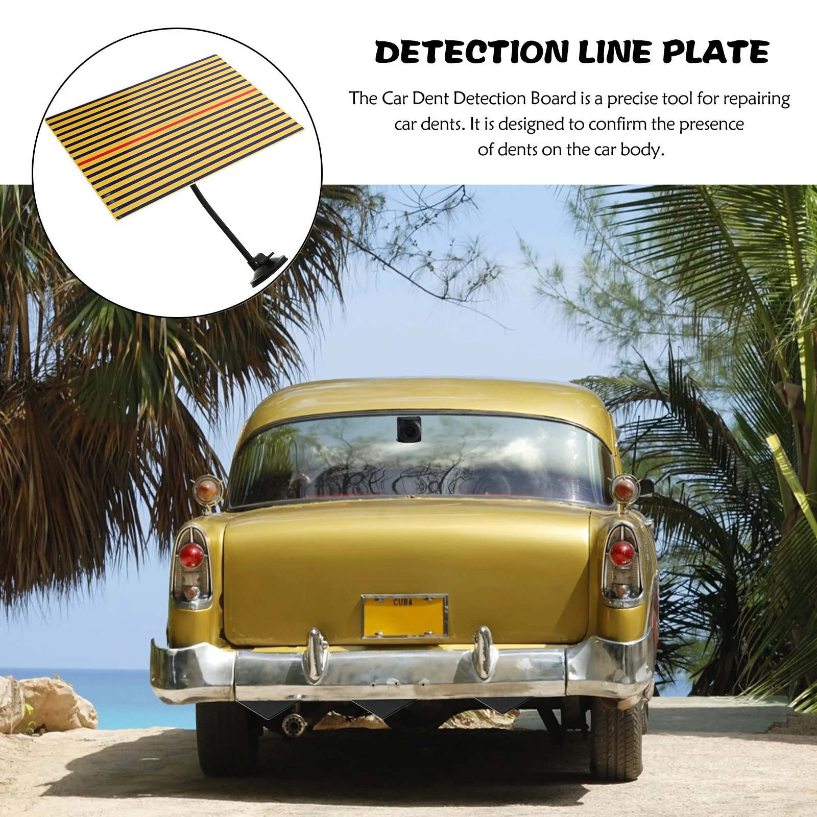 

1pc Light Board Body Diy Auto Repair Diy Tools Removal Precision Dent Removal Kit Detection Tool Dent Repair Tools