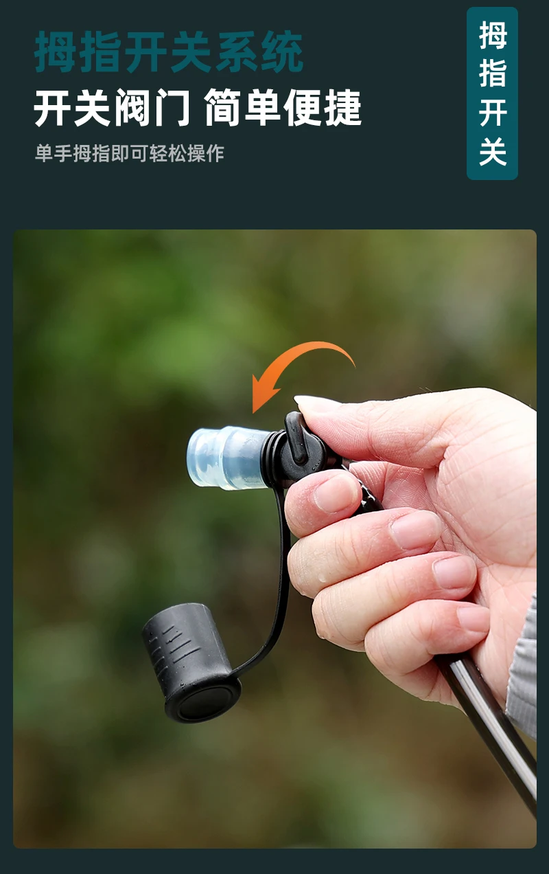 2L Hydration Bladder BPA-Free Leak Proof Durable Water Reservoir for Cycling,Hiking,Running,Climbing,Biking TPU Material