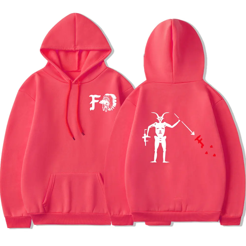 Forward observações grupo hoodie esqueleto da morte satanás masculino gráfico moletom com capuz roupas góticas hoodies harajuku streetwear