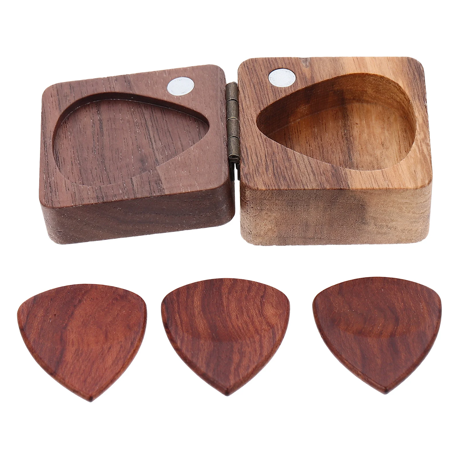 

1Set Wood Plectrum Guitar Picks Fine Workmanship Natural Wooden Picks for Beginners Practice Wood Plectrum Folk Guitar Pick