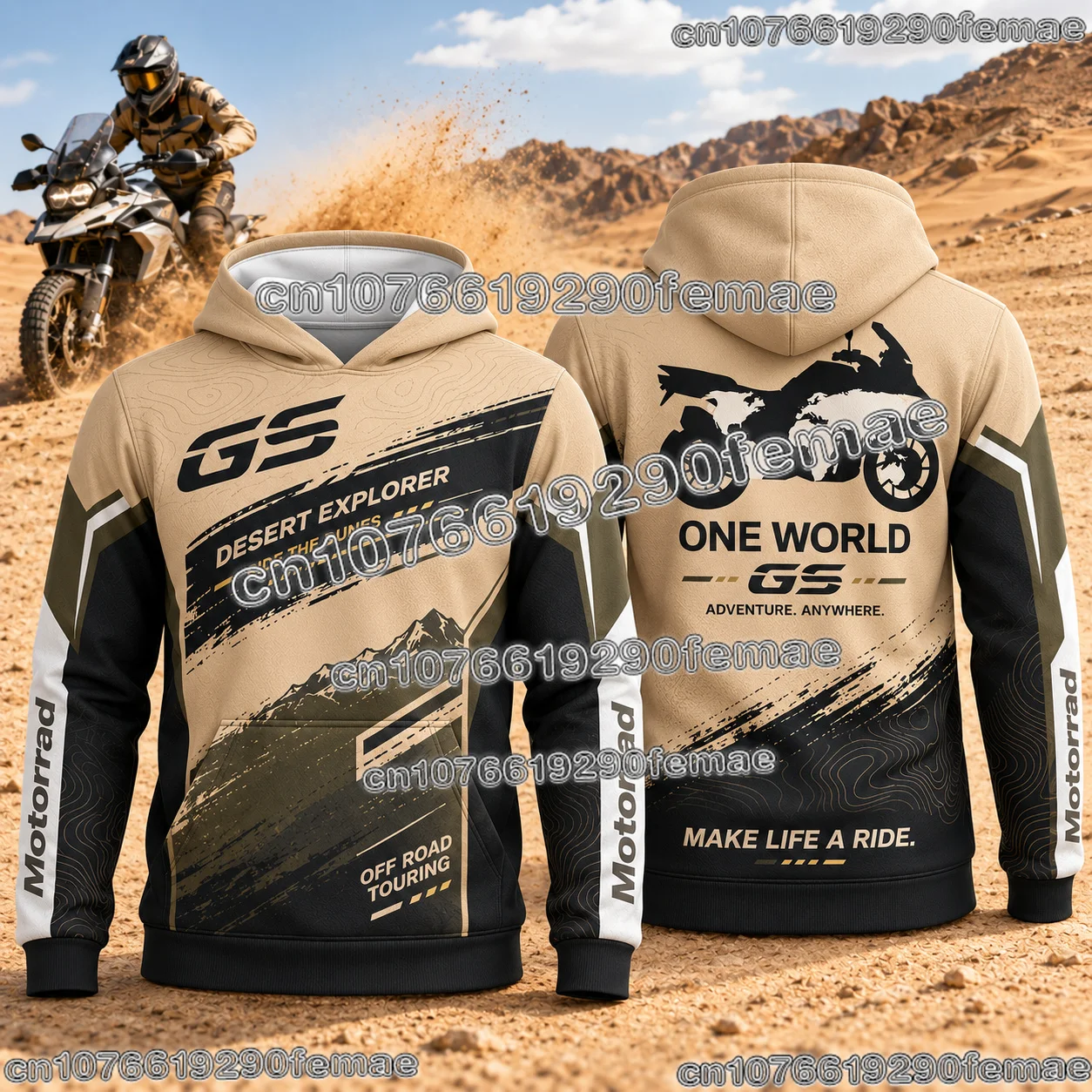 2027 GS Adventure Motorcycle Hoodie Men Women R1250GS R1300GS Rider Fan Supporter Long Sleeve Casual Outdoor Streetwear Top