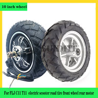 80/60-6 10inch Scooter Tire 1200w Motor wheel for FLJ C11 T11 48v 52v electric scooter road tire front wheel rear motor