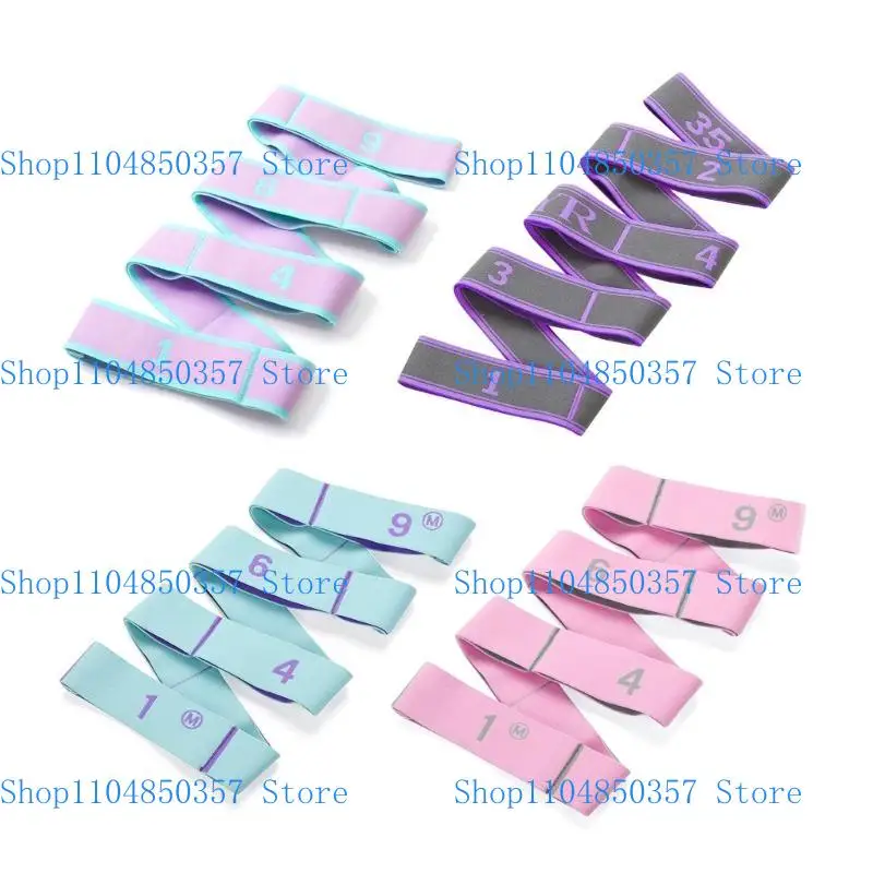 حزام تمدد حزام 5ASD مع 9 حلقة للياقة البدنية للعلاج البدني #2