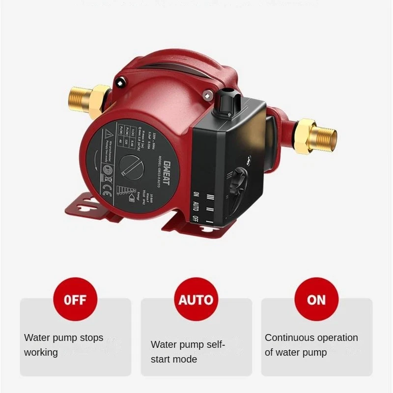 

Household booster, tap water pressurized, automatic heater, solar shielded pump GW15-9AUTO