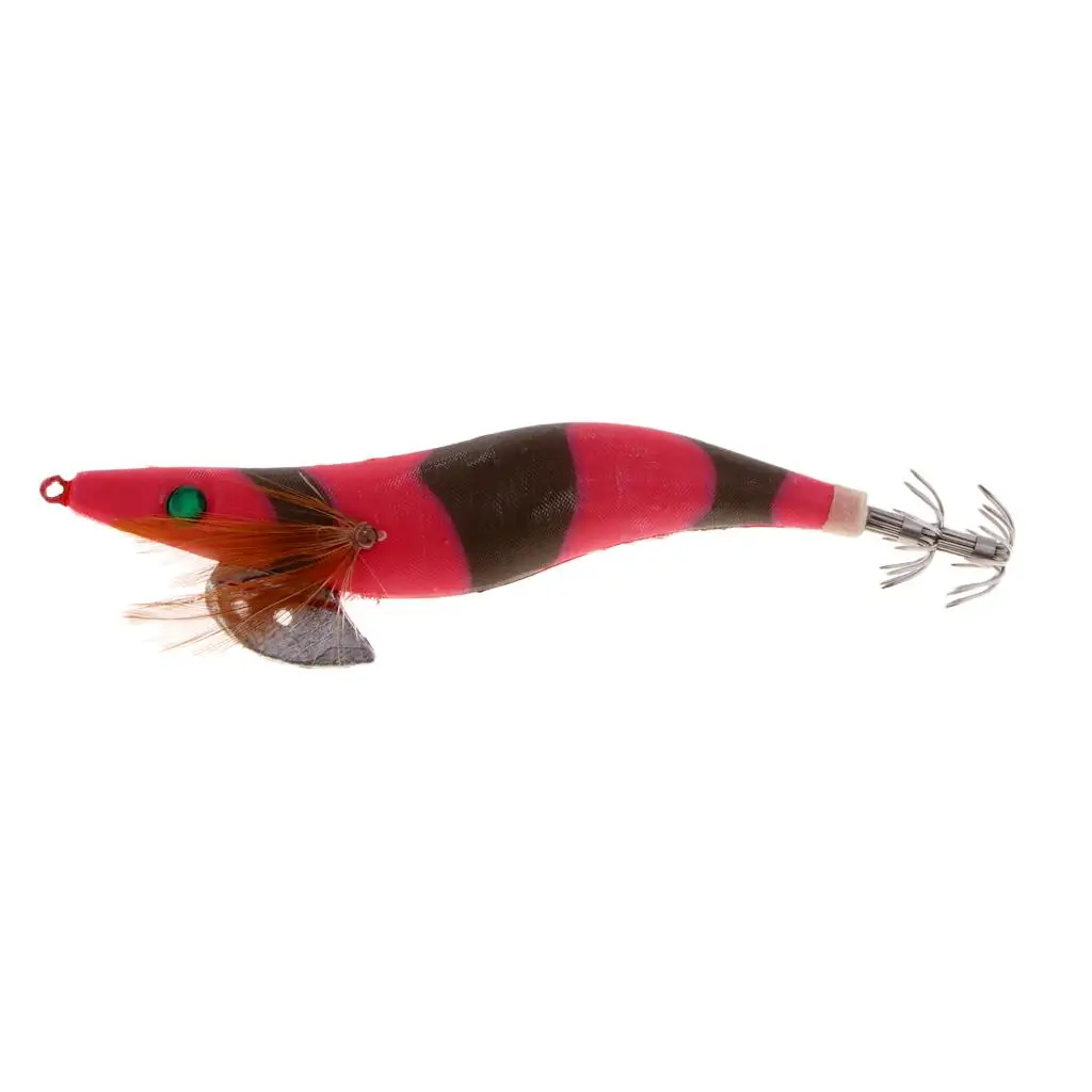 

Luminous 3D Eye Squid Shrimp Jig Hard Fishing Lure Artificial for Saltwater Rockfishing