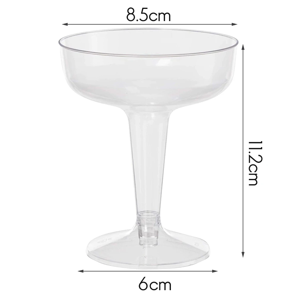 New Plastic Champagne Flutes Disposable - 20Pcs Clear Plastic Champagne Glasses for Parties Clear Plastic Cup