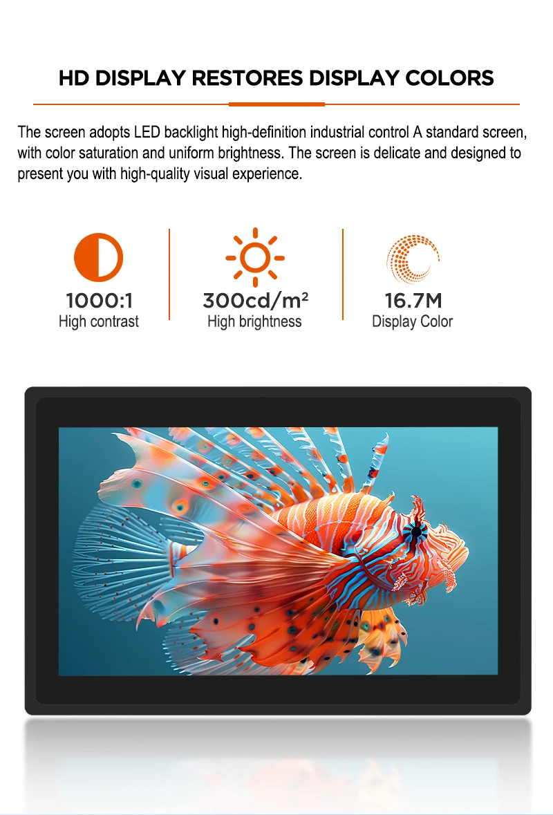 2026 new 10.1-inch aluminum alloy industrial touch screen embedded device self-service terminal touch capacitive screen