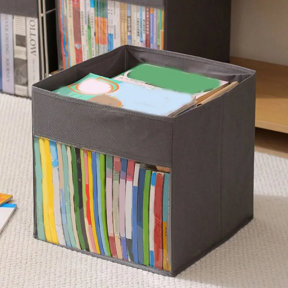 

Сумка для хранения книг из нетканого материала, большая вместительная видимая сумка для комиксов, водонепроницаемый компактный органайзер для игрушек, детская комната