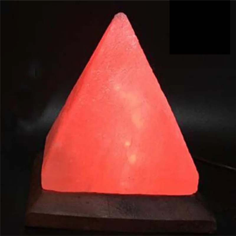 A44M Himalayas Crystal Salt Lamp USB Led Pyramid Salt Crystal Lamp Crystal Decorative Lamp Atmosphere Atmosphere Lamp