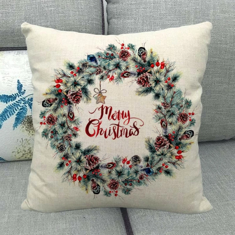 2021 新クリスマススロー枕カバークリスマスウエストクッションカバー枕カバードロップセール