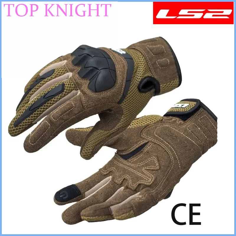 CE Certification Original LS2 Motorcycle Gloves Road Riding Guantes Track Racing Gloves LS2 Leather Men For TRIUMPH For HONDA