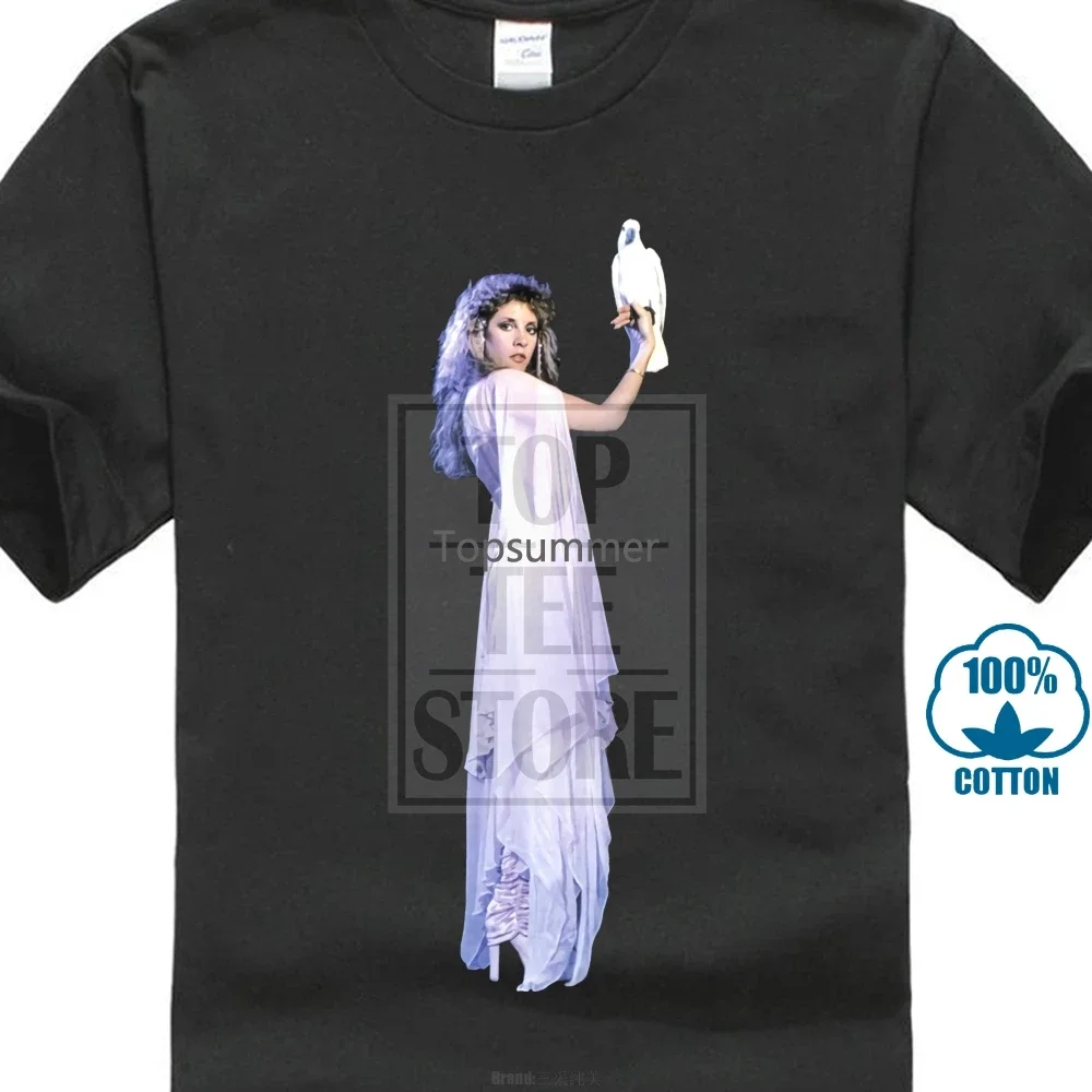 

Print Stevie Nicks Mens Cotton Crew Neck Slim Fit T Shirt