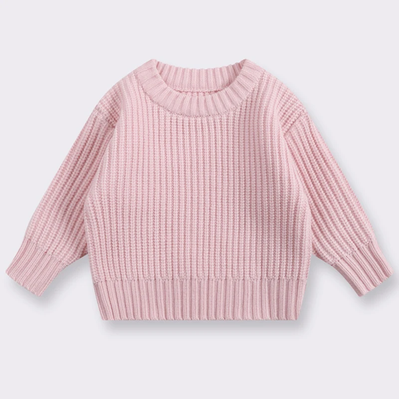 Frühling Pullover Neugeborenen Stricken Tragen Kleinkind Stricken Pullover Tops Herbst Baby Mädchen Jungen Pullover Kinder Pullover Candy Farbe – Detail 3