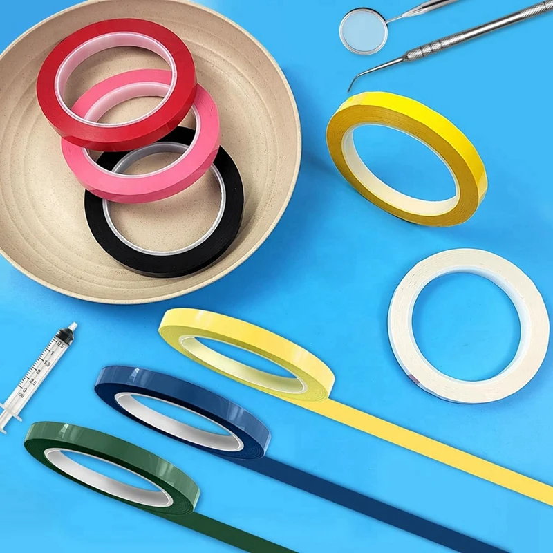16 Rolls Of Tape For Instruments Identification, 216 Ft/L X 0.4 In/W Colors Autoclave Tape - Autoclavable 270°F(8 Color)