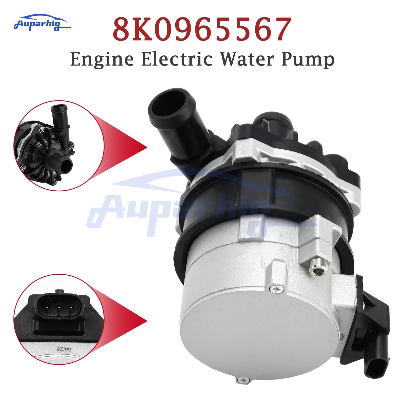 QTGYCND 7P0965567 Auxiliary Water Pump 4H0965567 8K0965567 Fit For Audi A4 A5 A6 A7 A8 Q5 Bentley Mulsanne Cooling Spare Parts