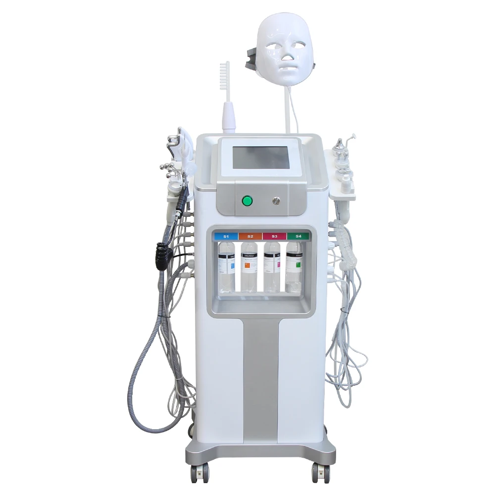 New 12 In 1 Aqua Peeling Lift Skin Bubble Moisturizer Oxygen Machine Skin Care Cleansing Facial Equipment