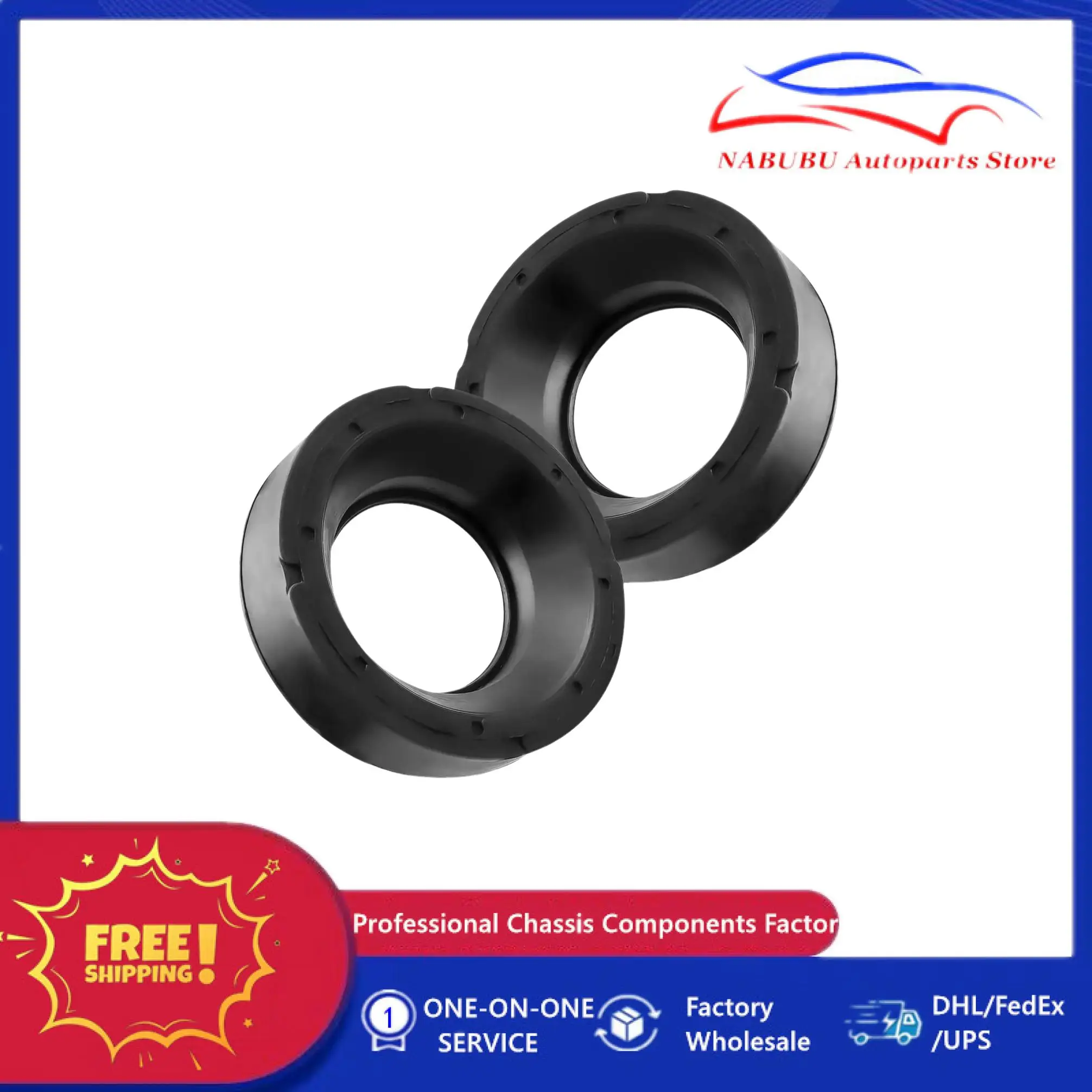 2PCS Upper Coil Spring Insulator 52088257 52088257AB  K160040 for Jeep Grand Cherokee 1999-2004