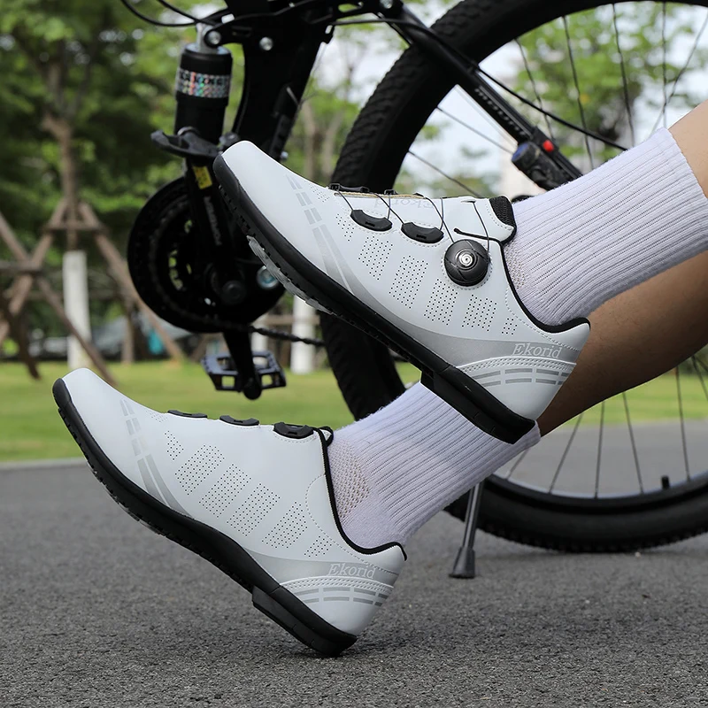 Rutschfeste Mountain-Offroad-MTB-Rennschuhe, atmungsaktive Fahrrad-Rennsport-Sportschuhe, professionelle Straßenrennen-Fahrradschuhe für Herren – Detail 27