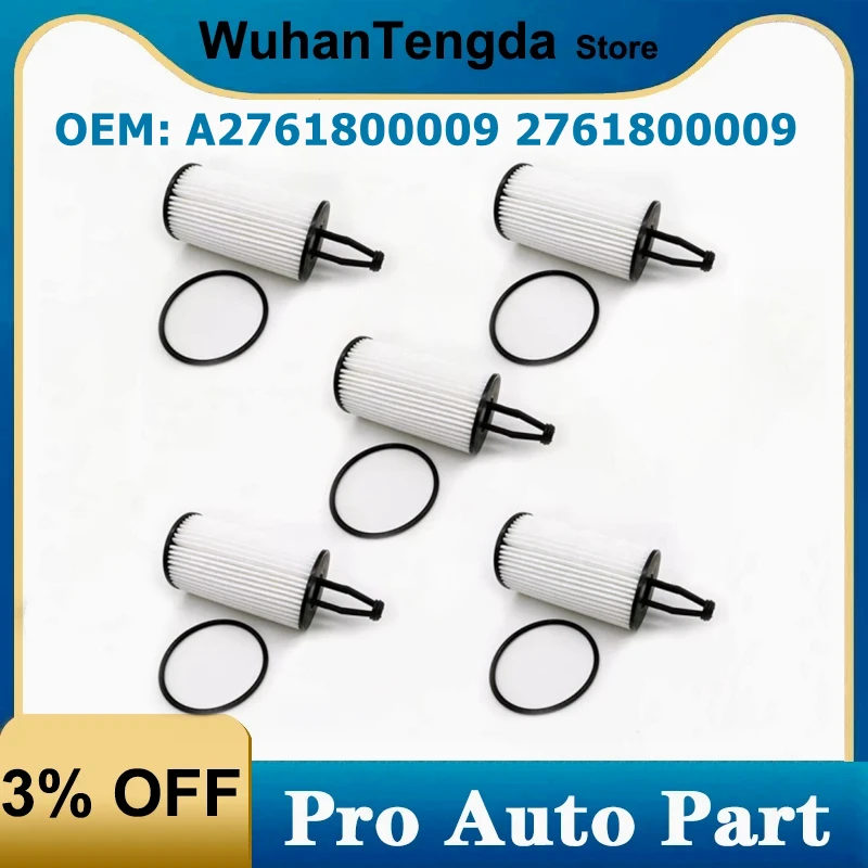 

5 шт. масляный фильтр двигателя для Mercedes Benz C CLS E GLE ML SL A 2761800009 2761800009