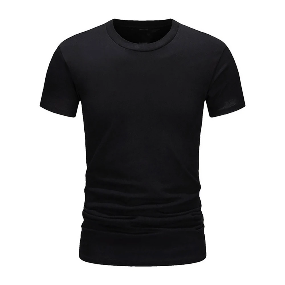 Baumwolle Sommer männer T Shirt Solide T Shirt Herren Übergroßen Fünf Hälfte Kurzarm Casual Baumwolle Herren Streetwear Dünne tees Top – Detail 10