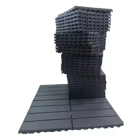 Plastic Interlocking Deck Tiles,36 Pack Patio Deck Tiles,12"x12" Square Waterproof Outdoor All Weather Use, Patio Decking Tiles