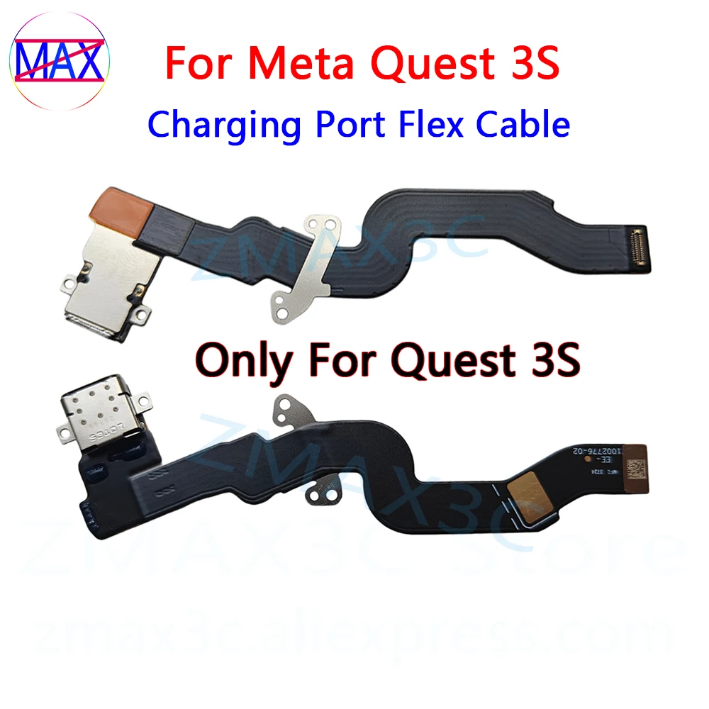 Original New Charging Port Flex Cable For Oculus Quest 3S VR Headset Console Power Charge Port Replacement For Meta Quest 3S